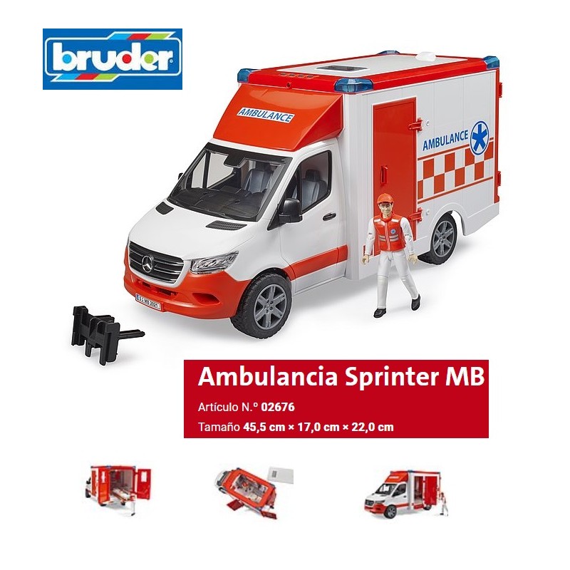BRUDER : MB SPRINTER AMBULANCIA   Escala 1:16