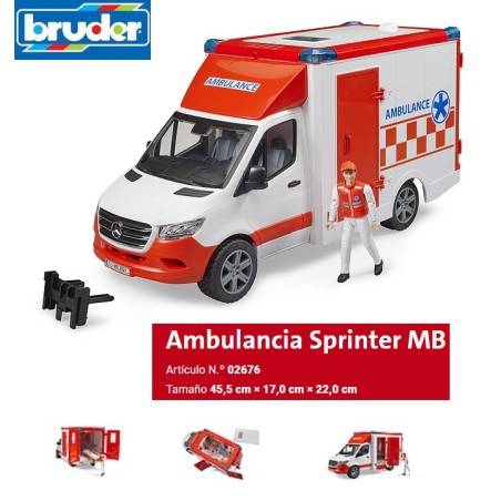 BRUDER : MB SPRINTER AMBULANCIA   Escala 1:16