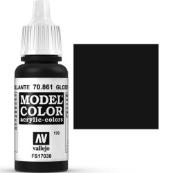 ACRILICOS VALLEJO : NEGRO BRILLANTE