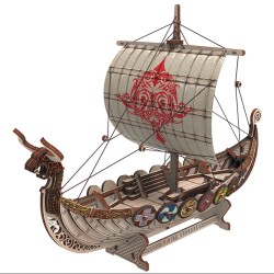 MR.PLAYWOOD : BARCO DRAKAR VIKINGO 131  pzs.