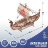 MR.PLAYWOOD : BARCO DRAKAR VIKINGO 131  pzs.