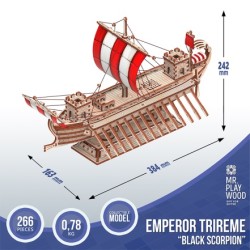 MR.PLAYWOOD : BARCO TRIRREME DEL EMPERADOR 266 pzs.