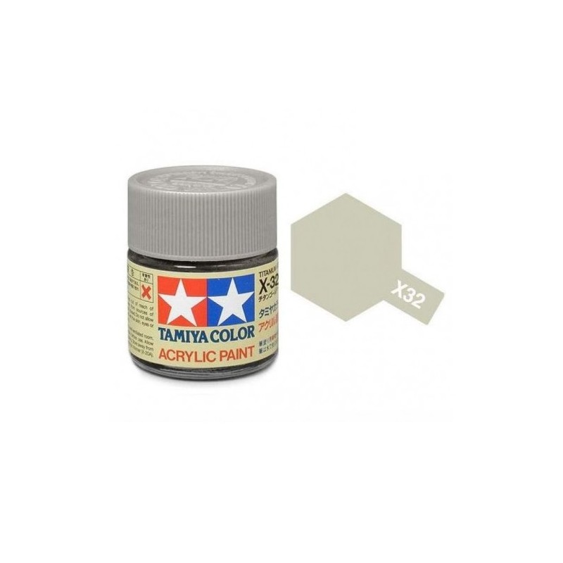 TAMIYA : ACRILICO color  TITANIO PLATA