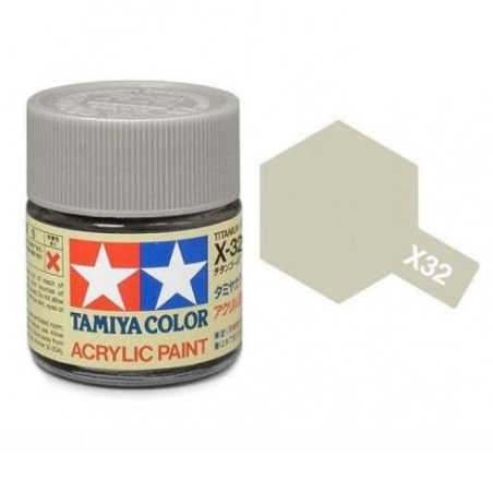 TAMIYA : ACRILICO color  TITANIO PLATA