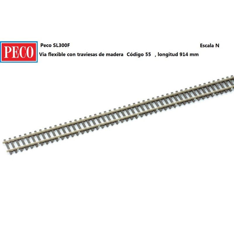 PECO : VIA FLEXIBLE 914 mm Codigo 55  Escala N