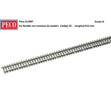 PECO : VIA FLEXIBLE 914 mm Codigo 55  Escala N