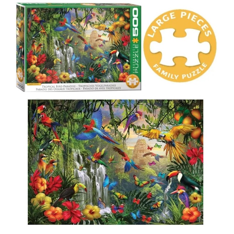 EUROGRAPHICS : Pz. 500 pcs PARAISO DE AVES TROPICALES
