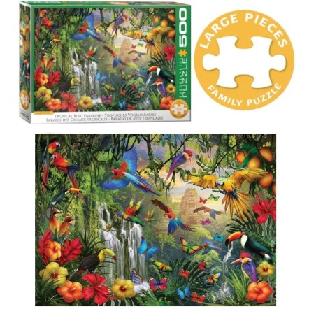 EUROGRAPHICS : Pz. 500 pcs PARAISO DE AVES TROPICALES