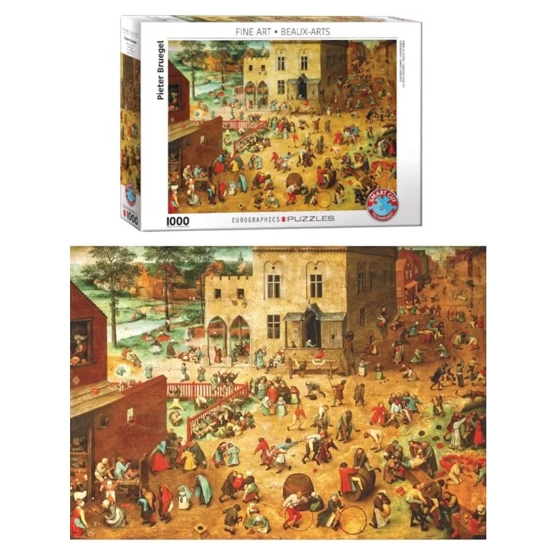 EUROGRAPHICS : Pz. 1000 pcs BRUEGEL JUEGOS DE NIÑOS