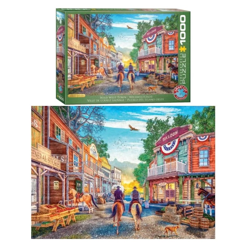EUROGRAPHICS : Pz. 1000 pcs. CUIDAD DEL LEJANO OESTE