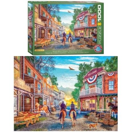 EUROGRAPHICS : Pz. 1000 pcs. CUIDAD DEL LEJANO OESTE
