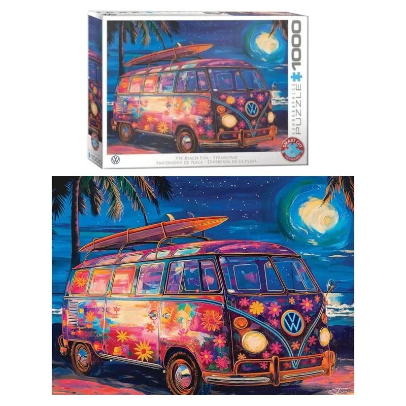 EUROGRAPHICS : Pz. 1000 pcs. VW DIVERSION EN LA PLAYA