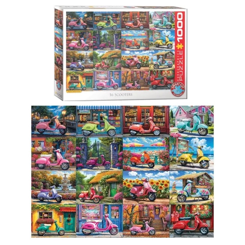 EUROGRAPHICS : Pz. 1000 pcs. 16 SCOOTERS