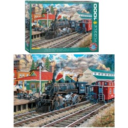 EUROGRAPHICS : Pz. 1000 pcs. TREN VIEJA ESTACIÓN DE DEPOSITO