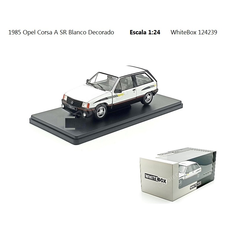 WHITE BOX : OPEL CORSA A SR BLANCO ESCALA 1:24