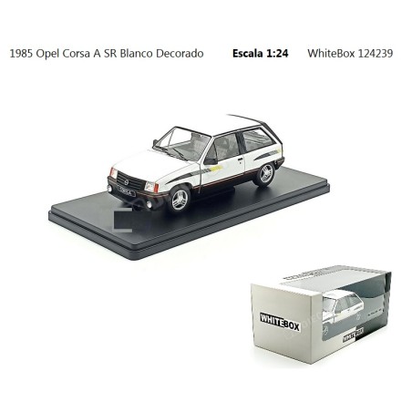 WHITE BOX : OPEL CORSA A SR BLANCO ESCALA 1:24