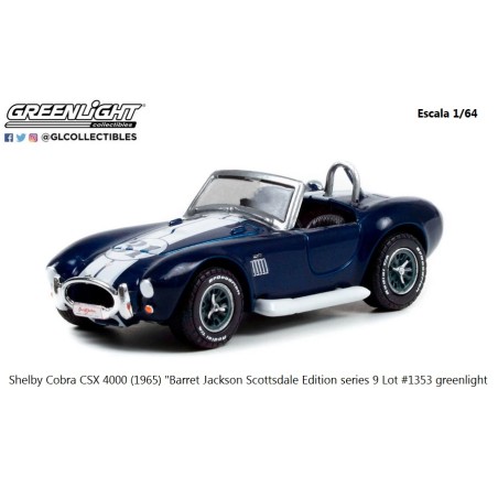 GREENLIGHT : SHELBY COBRA CSX 400  escala 1:64