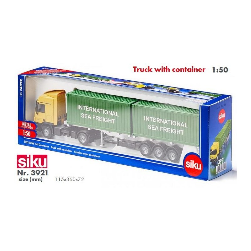 SIKU : CAMION CON CONTENEDORES  escala 1:55