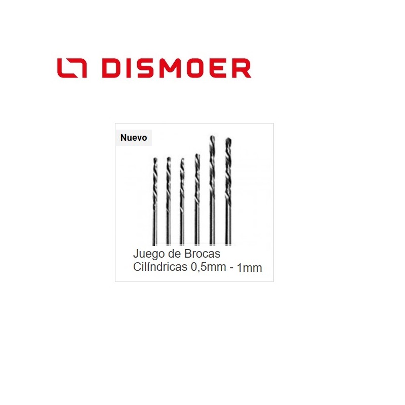 DISMOER : JUEGO BROCAS desde 0,5 mm hasta 1 mm