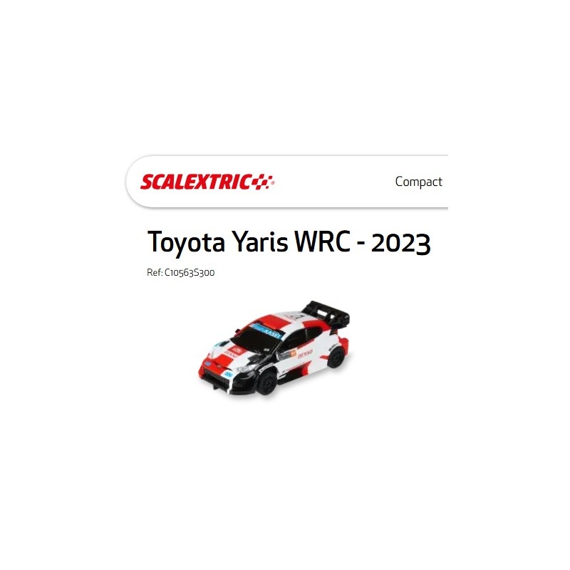 SCALEXTRIC COMPACT : TOYOTA YARIS 2023  1:43