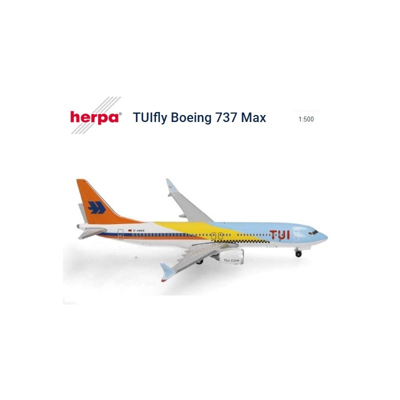HERPA : B737 MAX 8 TUIFLY 50TH  Escala 1:500