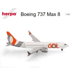 HERPA : B737 MAX 8 GOL TRANSPORTE AEREO  Escala 1:500