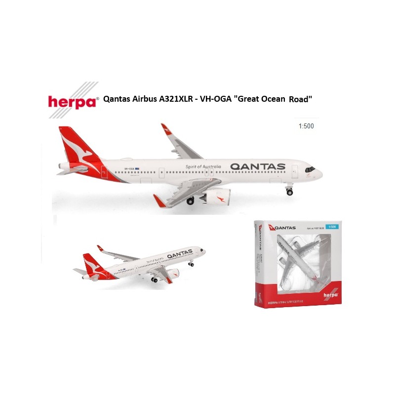 HERPA : A321XLR QANTAS   Escala 1:500