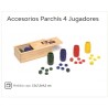 CAYRO : CAJA CUBILETE ACCESORIO PARCHIS  madera