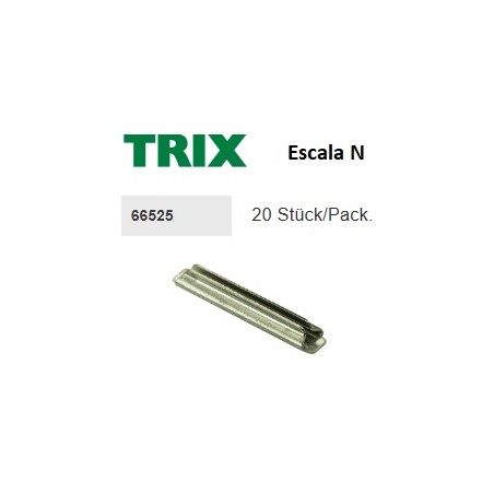 MINITRIX : CLIPSEMPALME VIAS (bolsa de 2O unidades) escala N