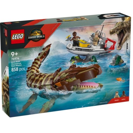 LEGO Jurassic World Misión Naval: Mosasaurus Construible