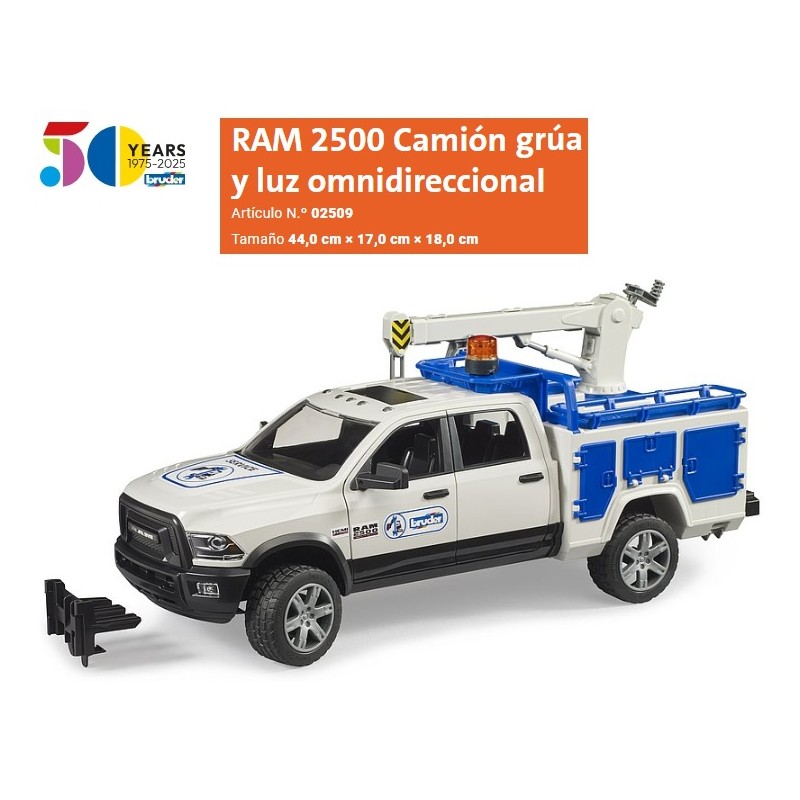 BRUDER : Vehiculo Grua  RAM 2500    Escala 1:16