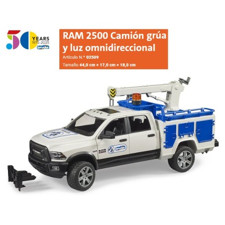 BRUDER : Vehiculo Grua  RAM 2500    Escala 1:16
