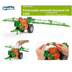 BRUDER : AMAZONE TANQUE FUMIGADOR UX 5200 escala 1:16