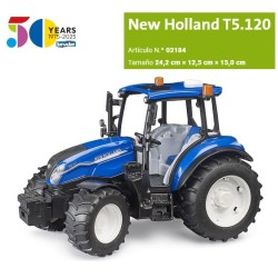 BRUDER : TRACTOR NEW HOLLAND T5 120 Escala 1:16