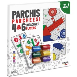 CAYRO : PARCHIS 4 + 6 jugadores con accesorios