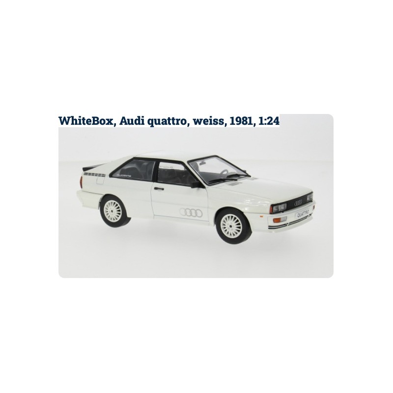WHITE BOX : AUDI QUATTRO BLANCO   Escala 1:24
