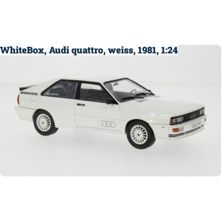 WHITE BOX : AUDI QUATTRO BLANCO   Escala 1:24