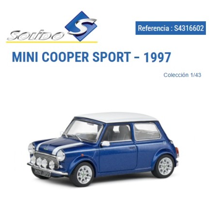 SOLIDO : MINI COOPER SPORT 1997   Escala  1:43