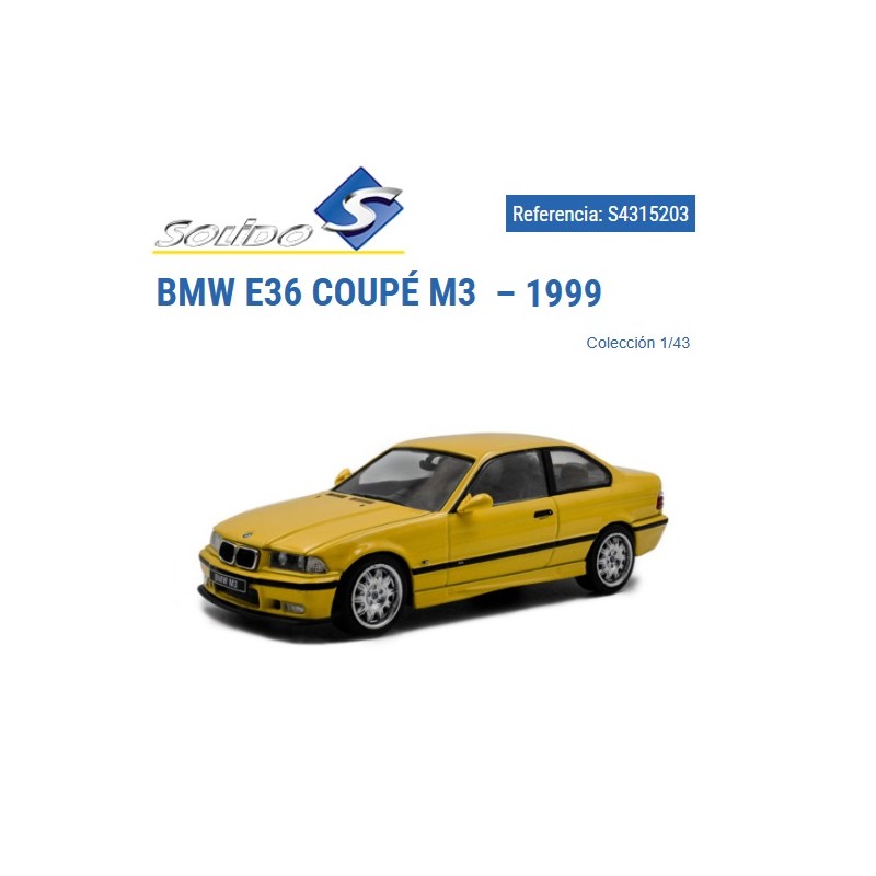SOLIDO : BMW E36 1999  Escala  1:43