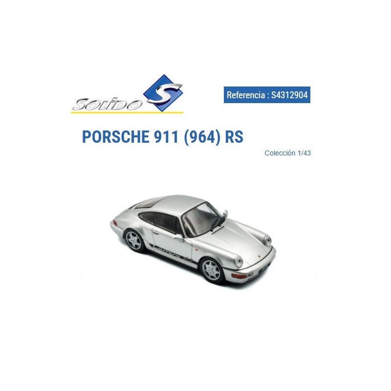 SOLIDO : PORSCHE 911 (964) RS 1994  Escala  1:43