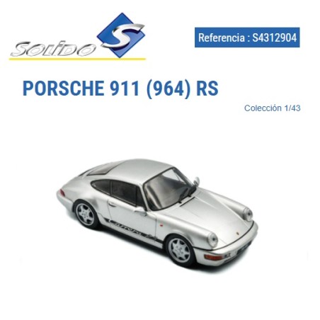 SOLIDO : PORSCHE 911 (964) RS 1994  Escala  1:43