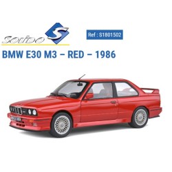 SOLIDO : BMW E30 M3 ROJO 1990    Escala  1:18