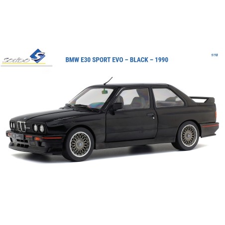 SOLIDO : BMW E30 SPORT EVO NEGRO  1990    Escala  1:18