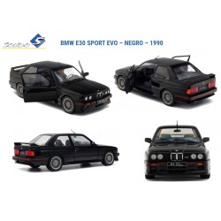SOLIDO : BMW E30 SPORT EVO NEGRO  1990    Escala  1:18