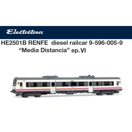 ELECTROTREN : RENFE TAMAGOTCHI DIESEL 596 EPOCA VI  ESCALA HO