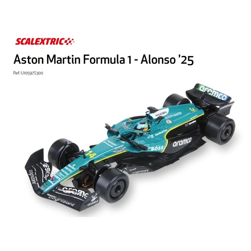 SCALEXTRIC : ASTON MARTIN F1 ALONSO 2025 1:32