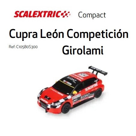 SCALEXTRIC COMPACT : COCHE CUPRA LEON GIROLAMI   1:43