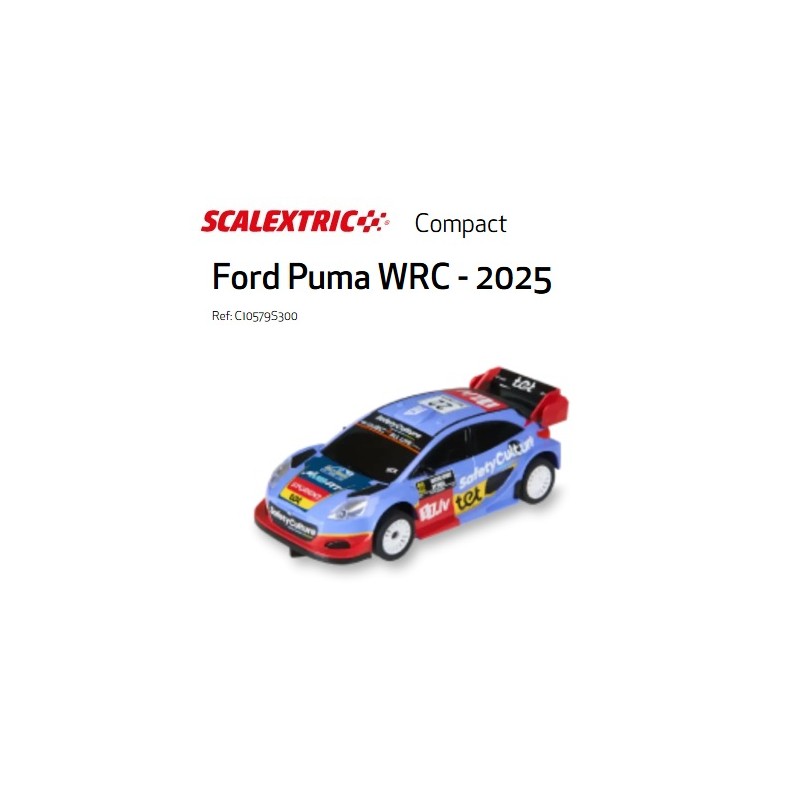 SCALEXTRIC COMPACT : COCHE FORD PUMA WRC 25   1:43
