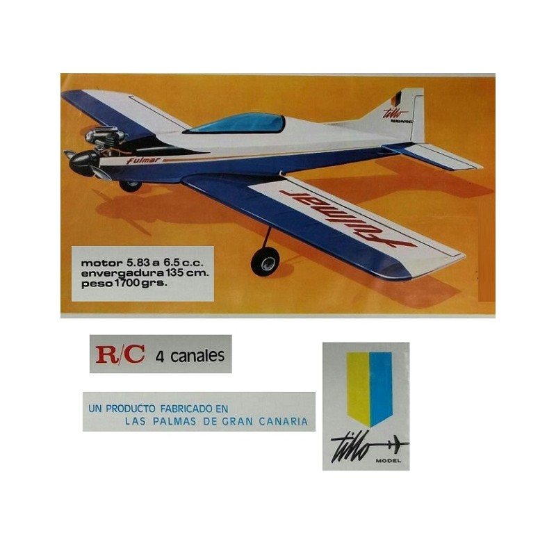 TILLO MODEL : KIT para montar R.C. modelo FULMAR TILLO MODEL : KIT para montar R.C. modelo FULMAR