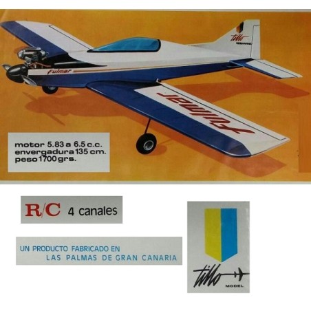 TILLO MODEL : KIT para montar R.C. modelo FULMAR